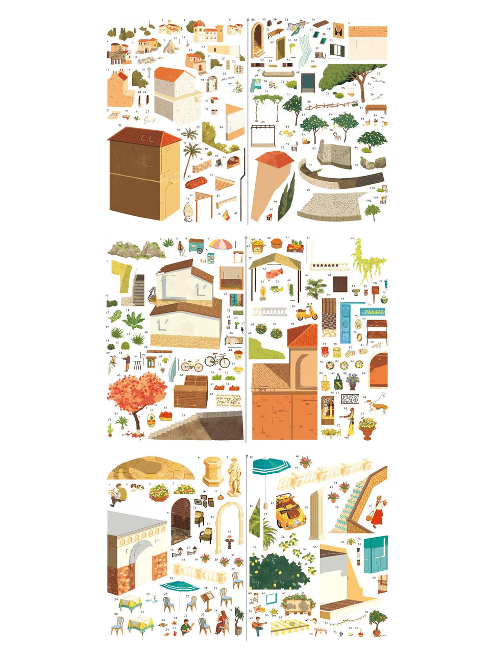 Sicily - sticker sheets