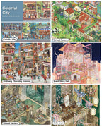 Urban Tales Collection - six miniature scene sets overview