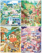 Around the World Collection - four miniature scene sets overview