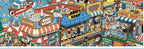 Miniature Scene Sticker Set - Cartoon Street