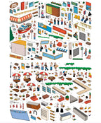 Cartoon Street - sticker sheets and pieces