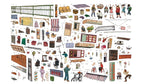 Colorful City - sticker sheets and scene cards