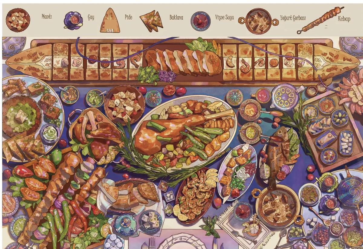 Miniature Scene Sticker Set - Sultan's Feast