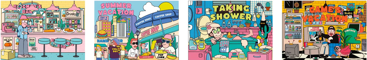 Miniature Scene Sticker Set - Mini Everyday Moments