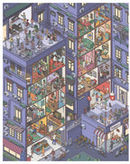 Miniature Scene Sticker Set - Night