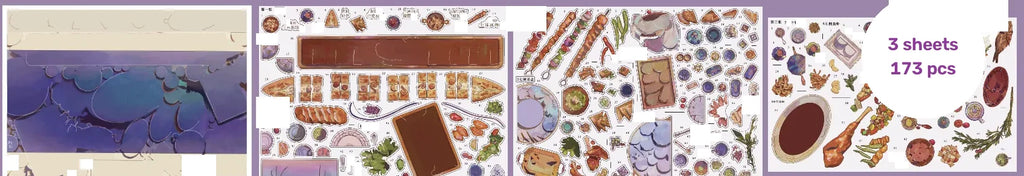 Sultan's Feast - scene card and sticker sheets