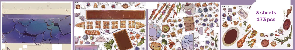 Sultan's Feast - scene card and sticker sheets