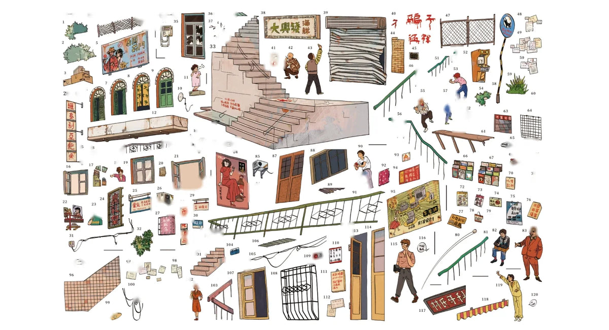 Colorful City - sticker sheets and scene cards