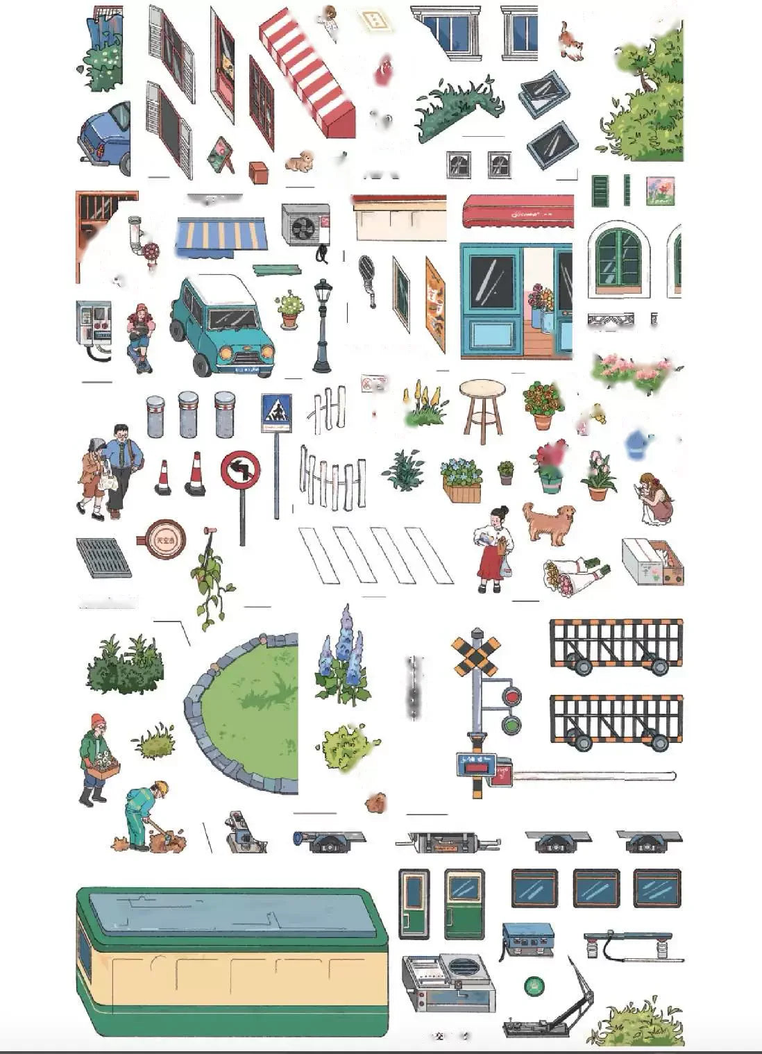 Early Morning - sticker sheets and pieces
