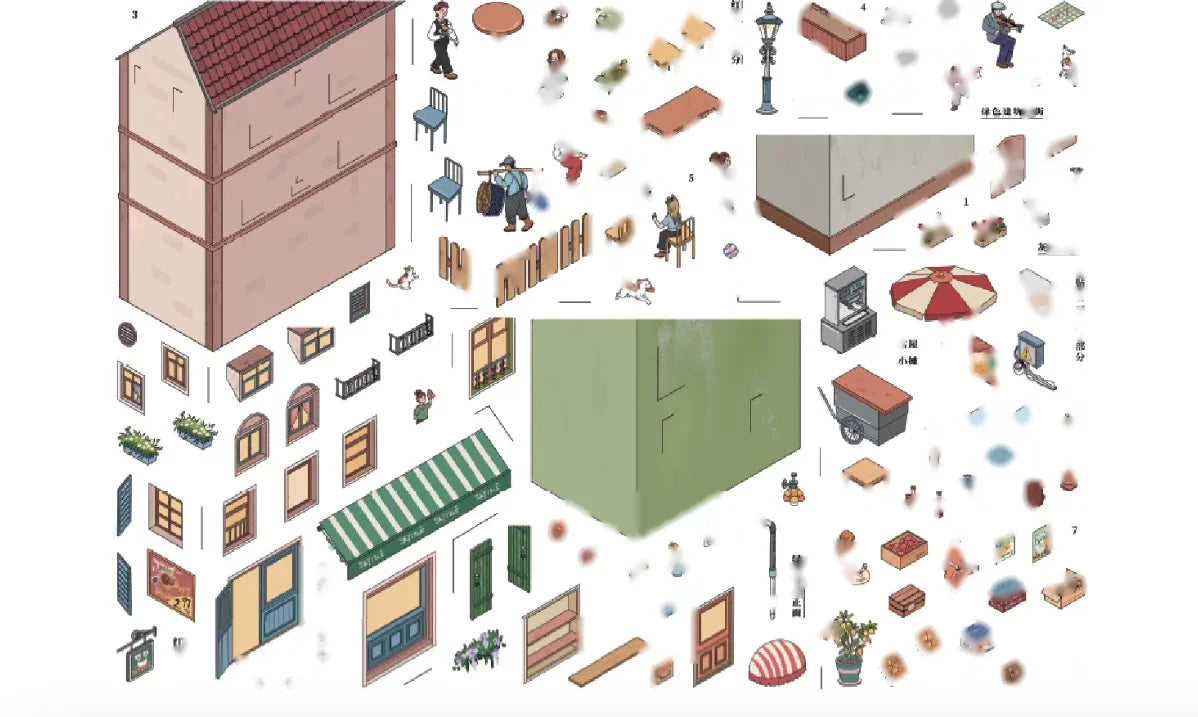 Evening - sticker sheets and pieces