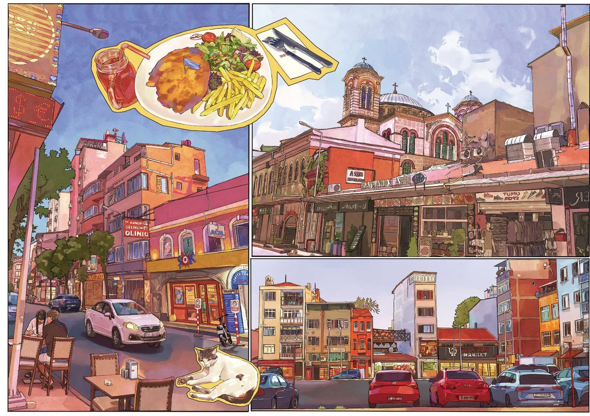 Miniature Scene Sticker Set - Street Sketches