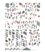 Collection - extra sticker pieces: city blocks and market
