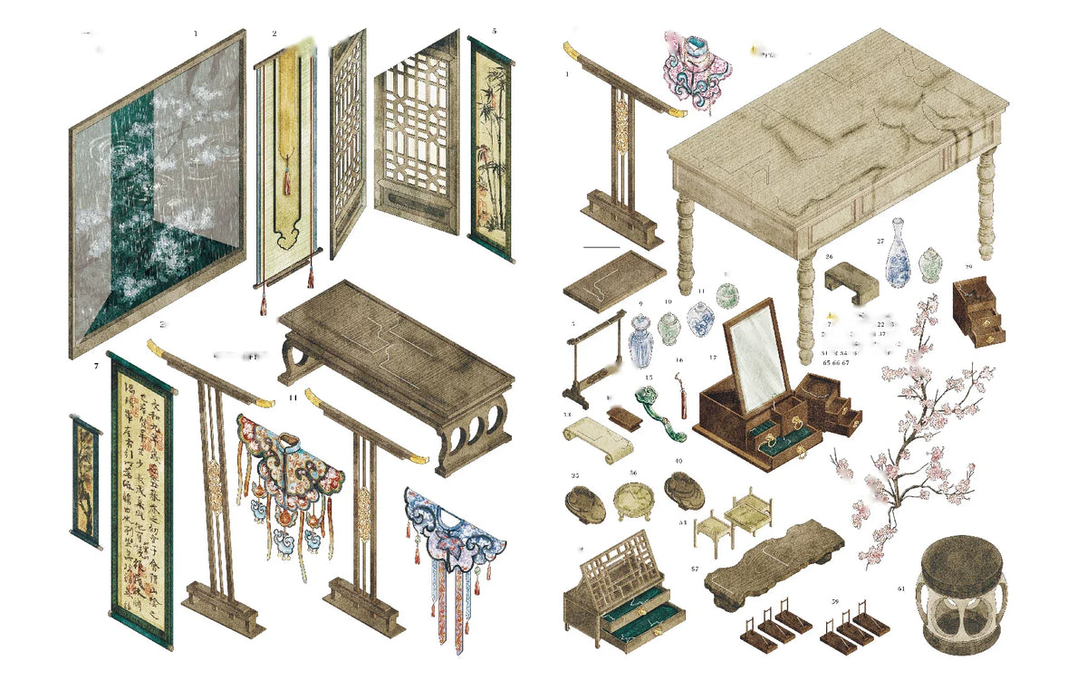Glazed Lantern - sticker sheets and scene cards