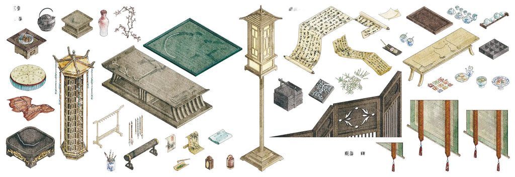 Jade Cage - sticker sheets and scene cards