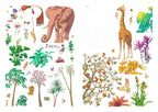 Wonder Library - animal and plant sticker sheets