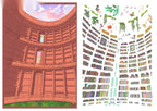 Wonder Library - backdrop card and bookshelf sticker sheets