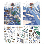 Indigo Tie-Dye - scene cards and sticker sheets