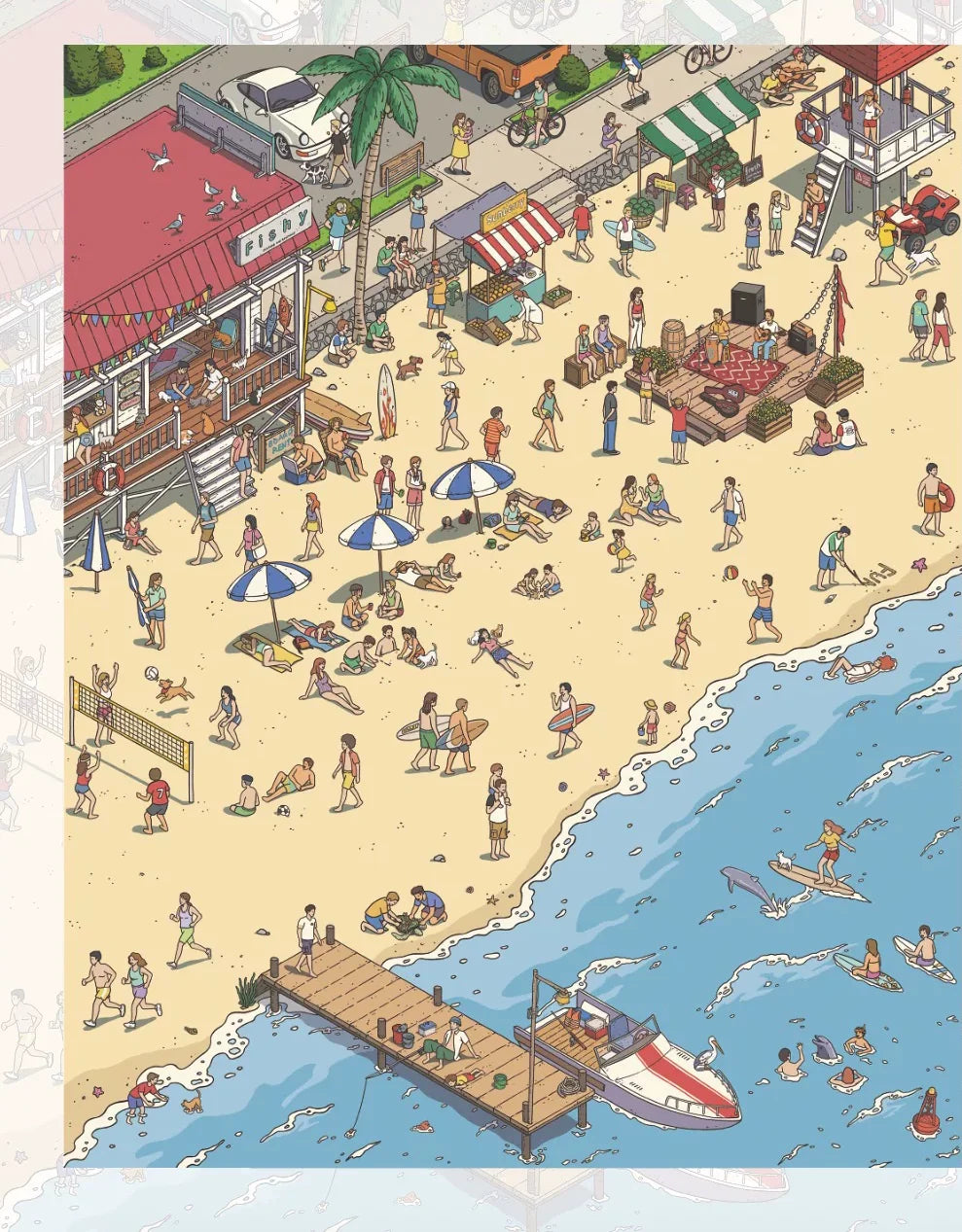 Beach Day - finished creation, sunny beach scene