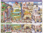 Seasons Town - finished creation, four-season town scene