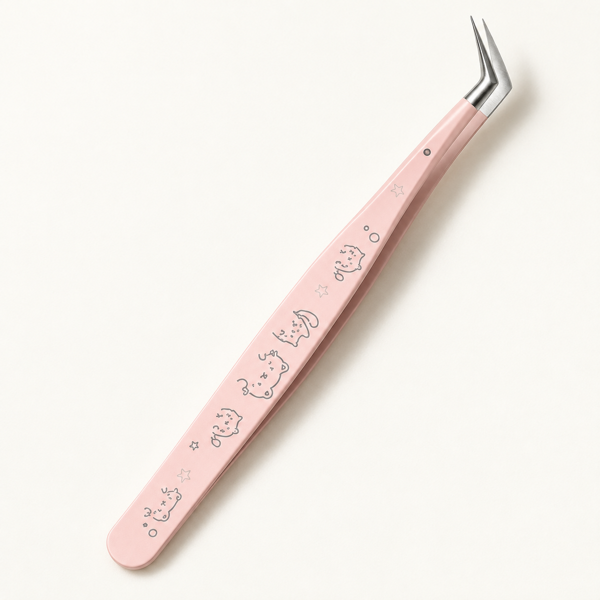 Example angled tweezers. Gift style and color are selected at random.