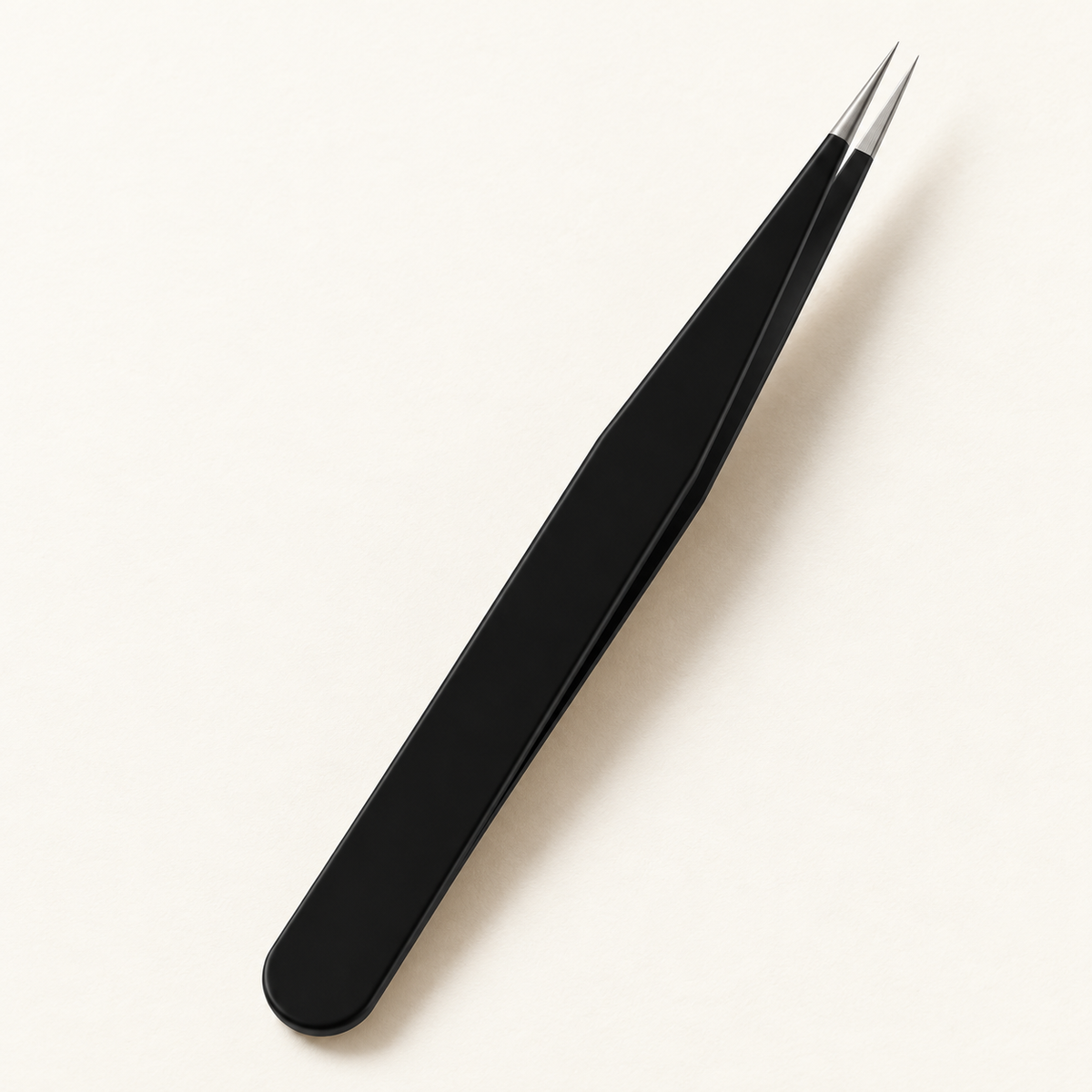 Example tweezers style. One pair supplied; style and color vary.