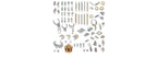 Diamond Tears - shimmer-finish jewelry sticker sheet